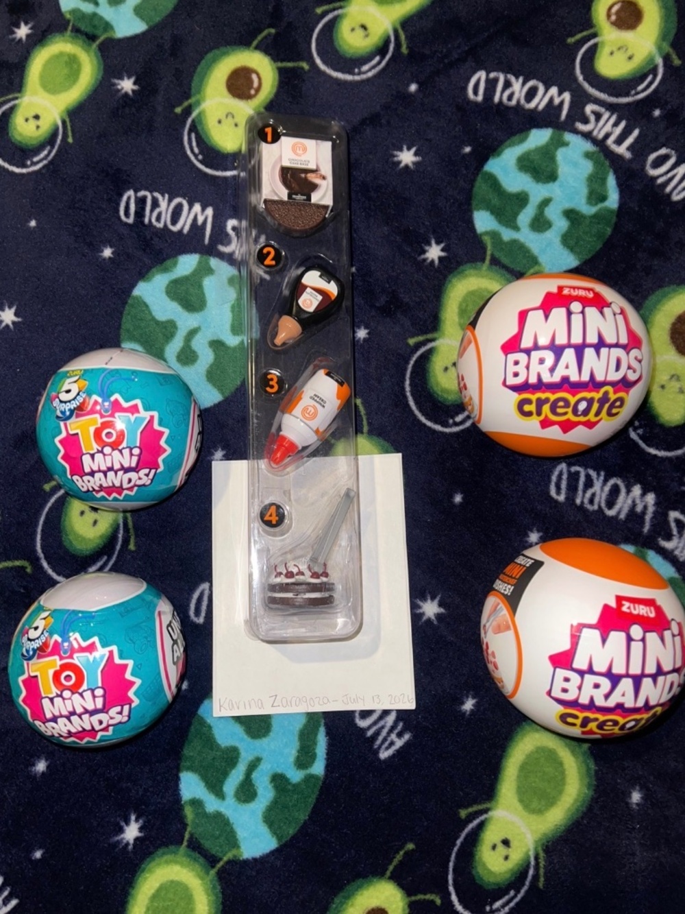 Mini Brands Toy (2) & Create Master Chef Bundle + Cherry Chocolate Cake Display